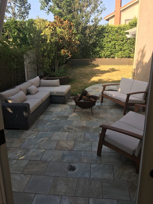 Outdoor living space from the living room