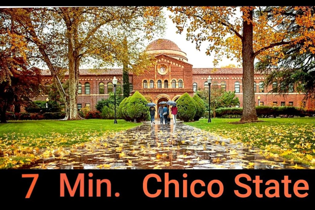We are 4-7 Minutes to❤Chico State University. Stay Long-Term too❤ Upscale & Quiet neighborhood⚘