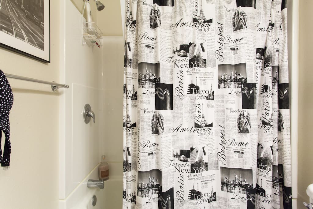private bathroom and shower