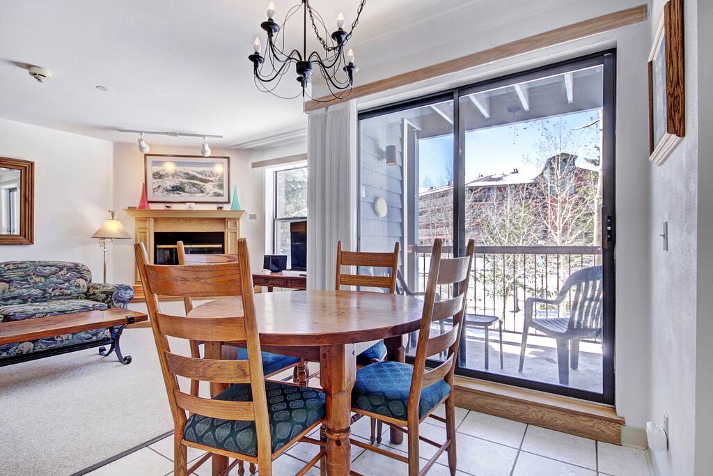 Share meals and laughs at the dining table.