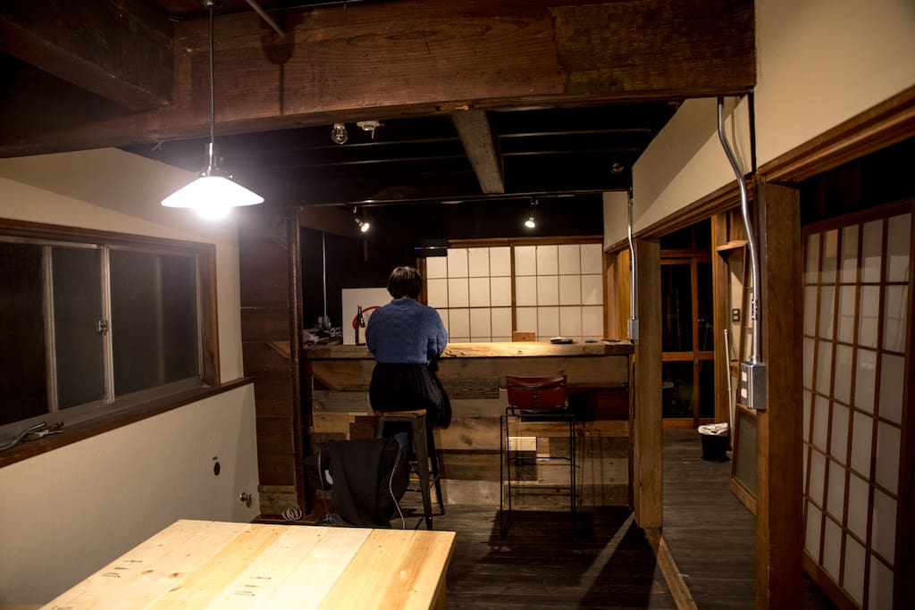 our lounge with the sake bar
