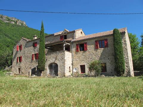 Typical house in the Dourbie Valley
