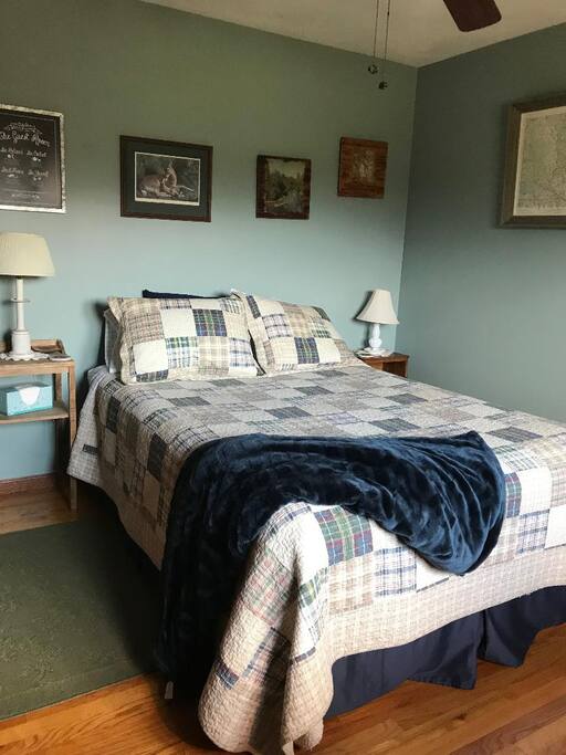 Plenty of room for two people, access either side of bed.