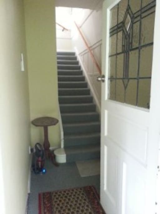 entrance way to upstairs flat