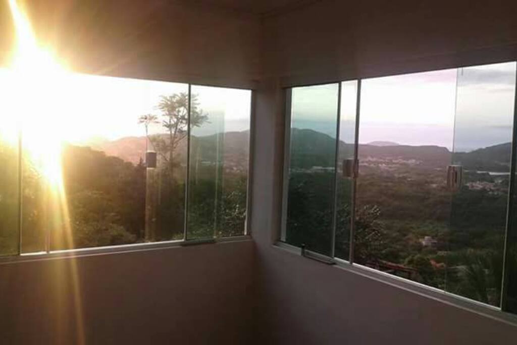 Espetáculo a parte ao nascer do sol