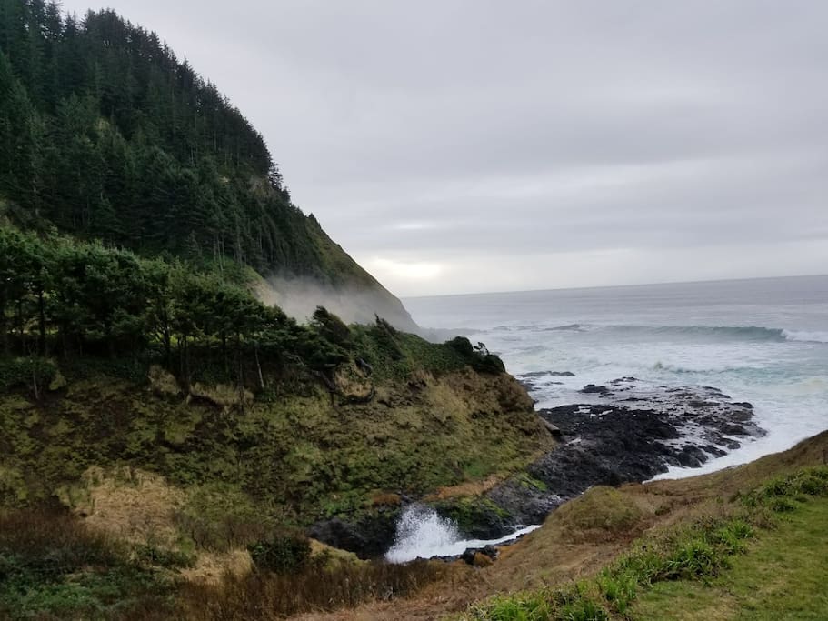 Private deck view of Cape Perpetua