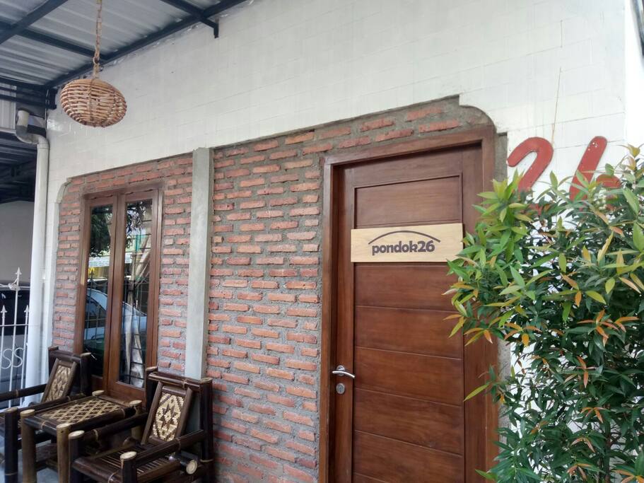 comfy terrace with bamboo chair set