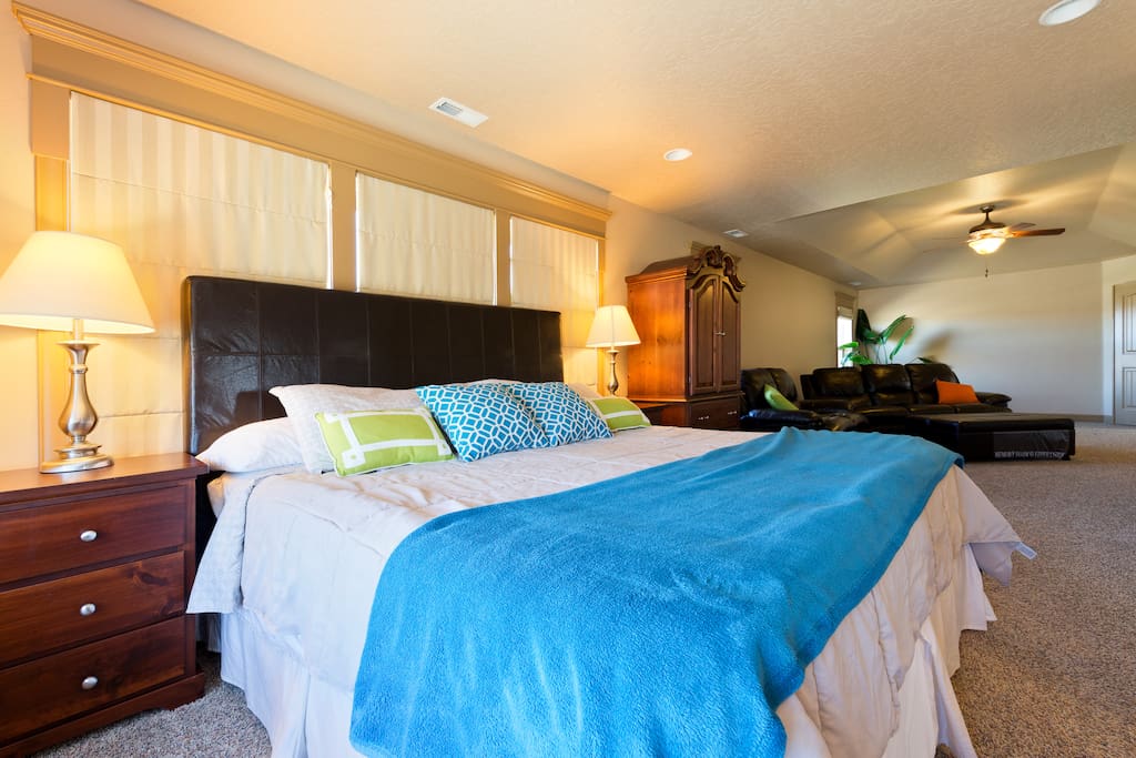 Master Bedroom is palatial.