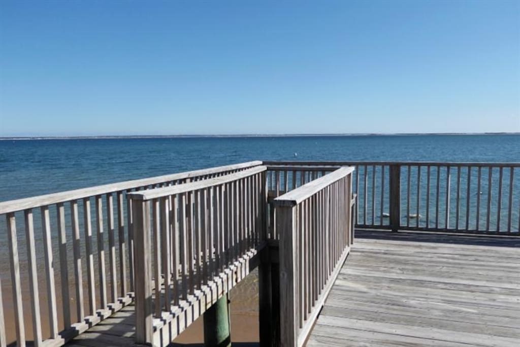 Stairs to beach below