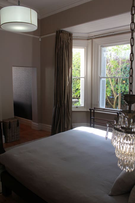 Bay window in main bedroom