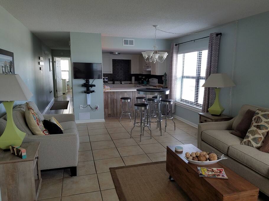 Living Room with pull out couch