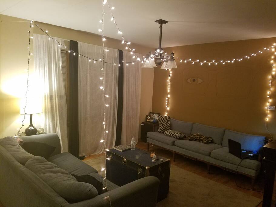 2 Couches, one is a pull out couch bed!