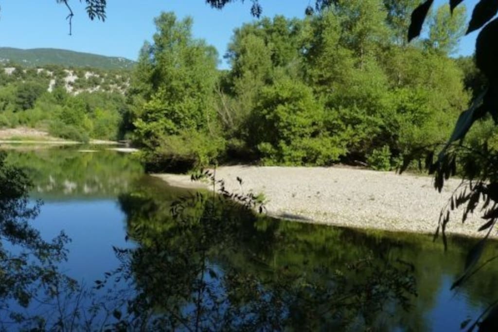 Les berges de l'Hérault, à 2 minutes à pieds