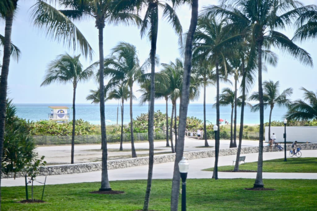 View of Ocean from Bedroom Window.