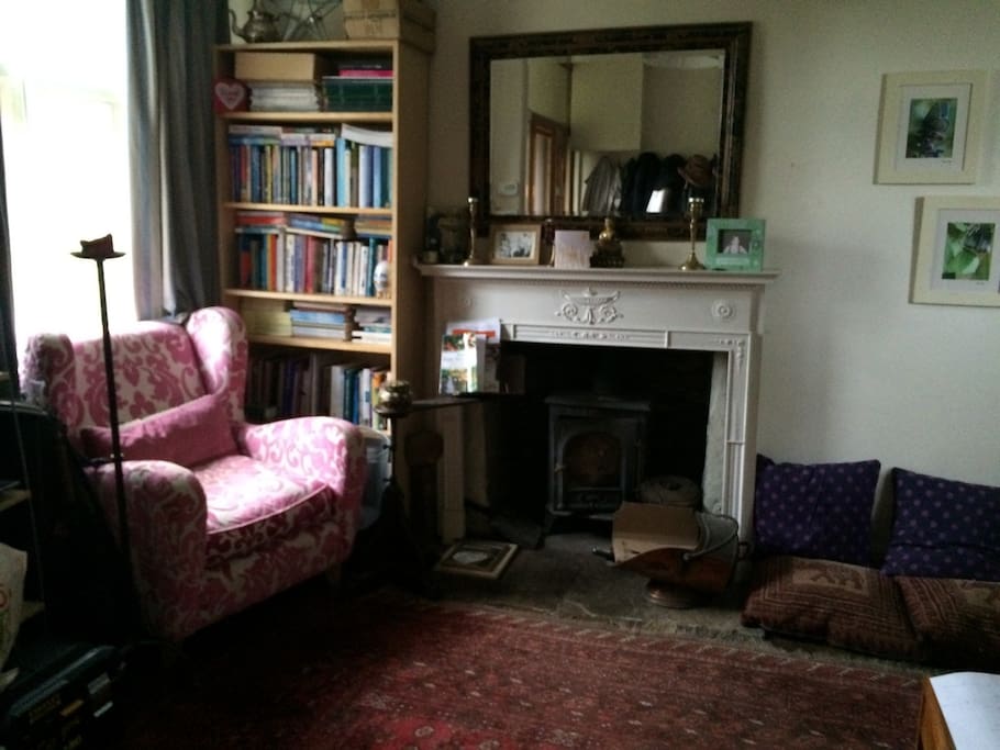 Cosy hall now with desk