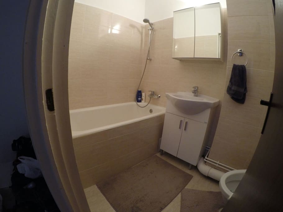 Bathroom with tub