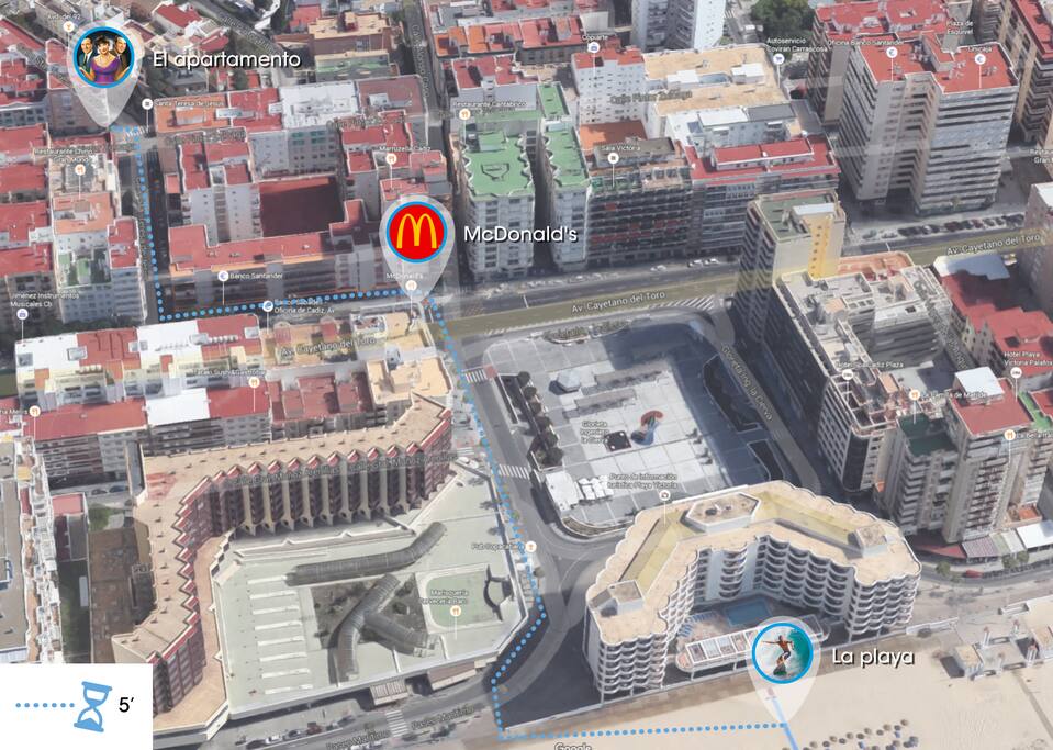 A 5 minutos de la playa Victoria // Less than 5 minutes to the Victoria beach