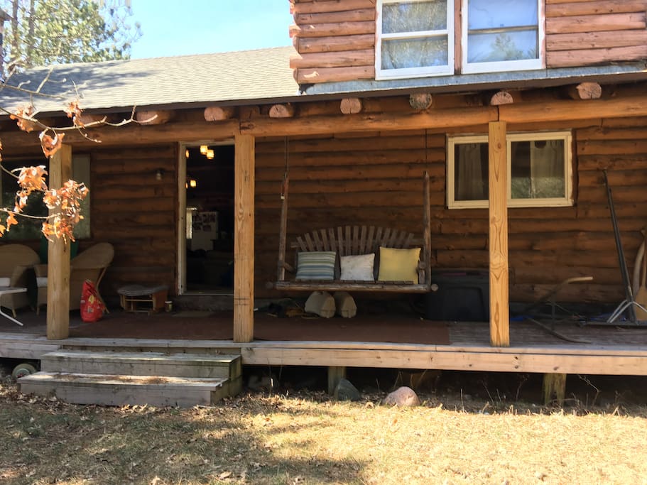 Porch facing beach...