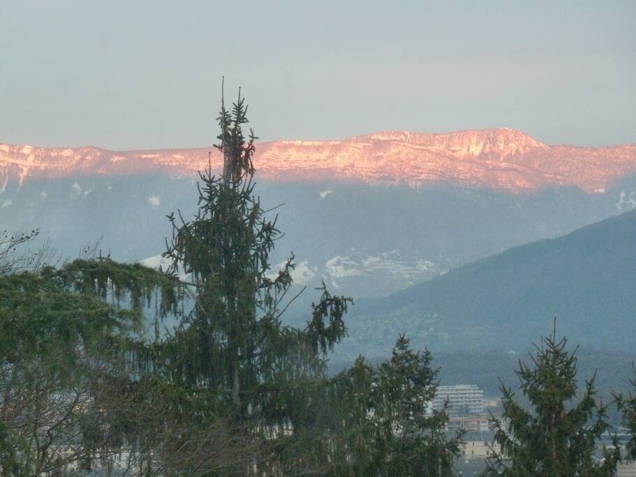 coucher de soleil de la chambre