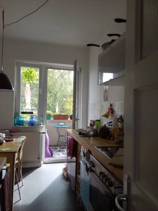 Tee/Kaffee hier - oder auf Balkon