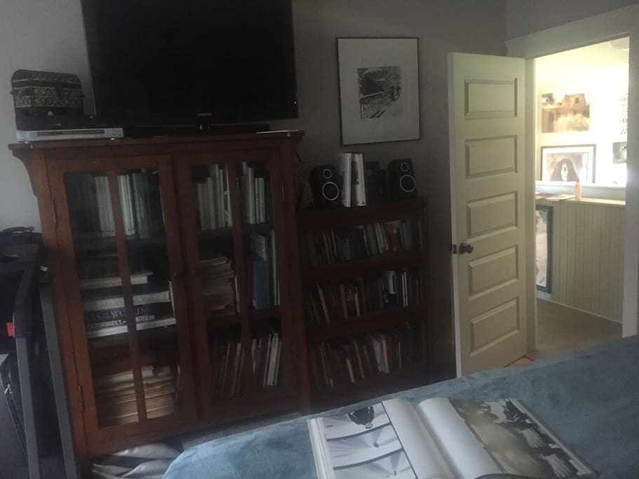 The room has a TV and has cable hook-up with plenty of channels to choose from.