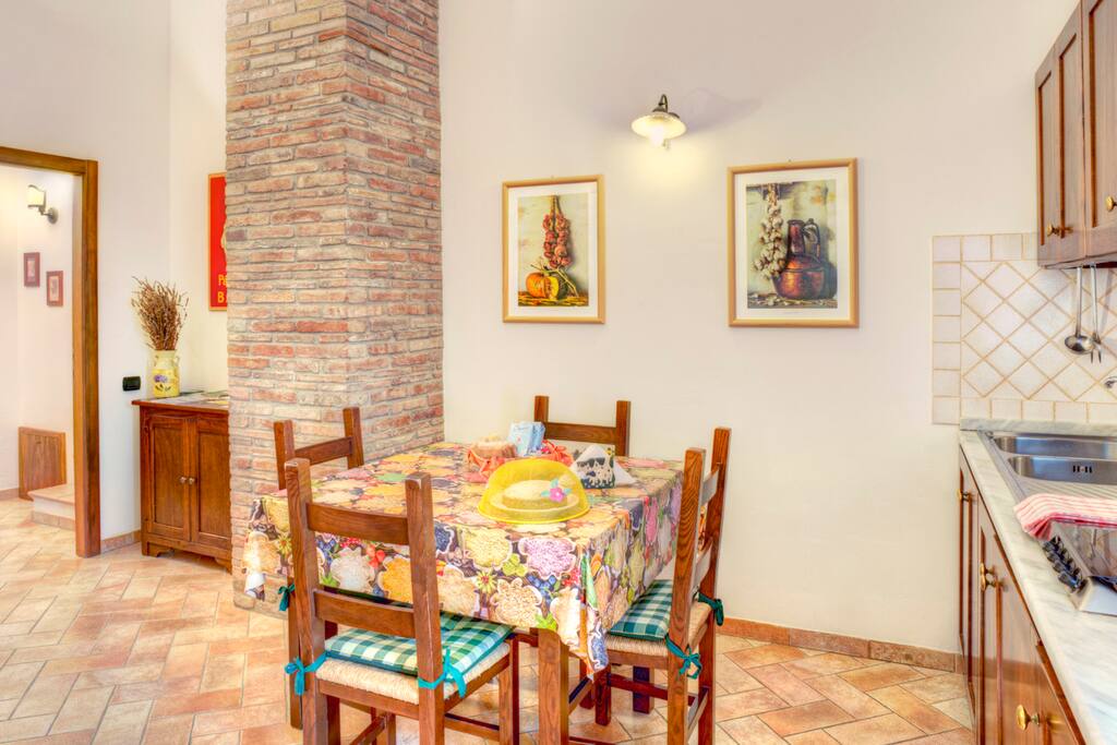 Appartamento Leccino, cucina - soggiorno.