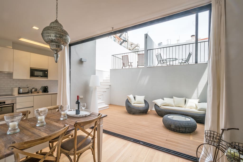 Kitchen and Terrace