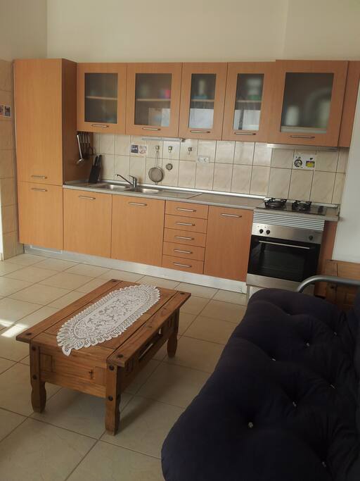 Living with open kitchen