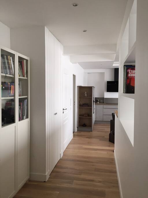 View from entrance towards the living area.