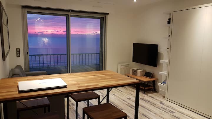 Cosy Flat In Front Of The Beach.view,wifi,smart Tv - Pornichet