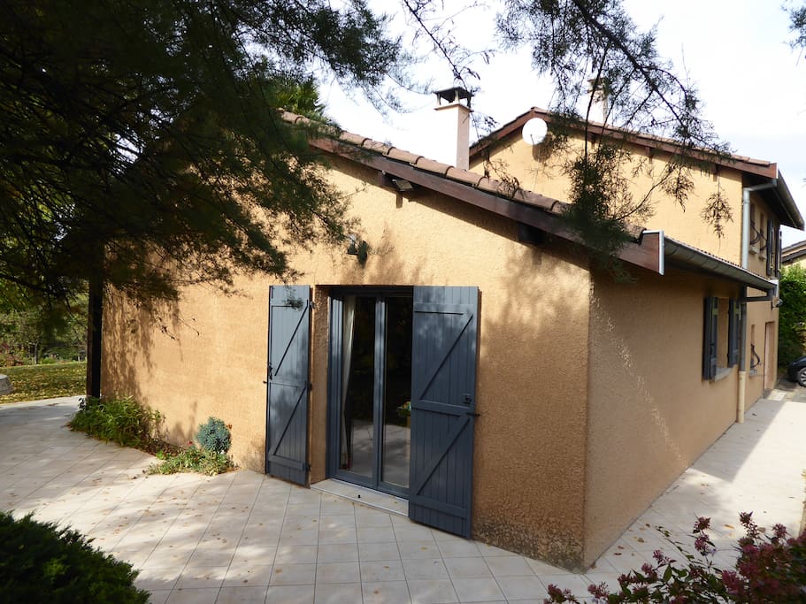 Vue lorsque vous rejoignez la porte d'entrée