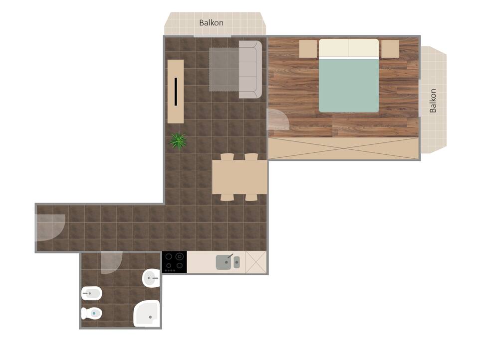 Ansicht Appartement