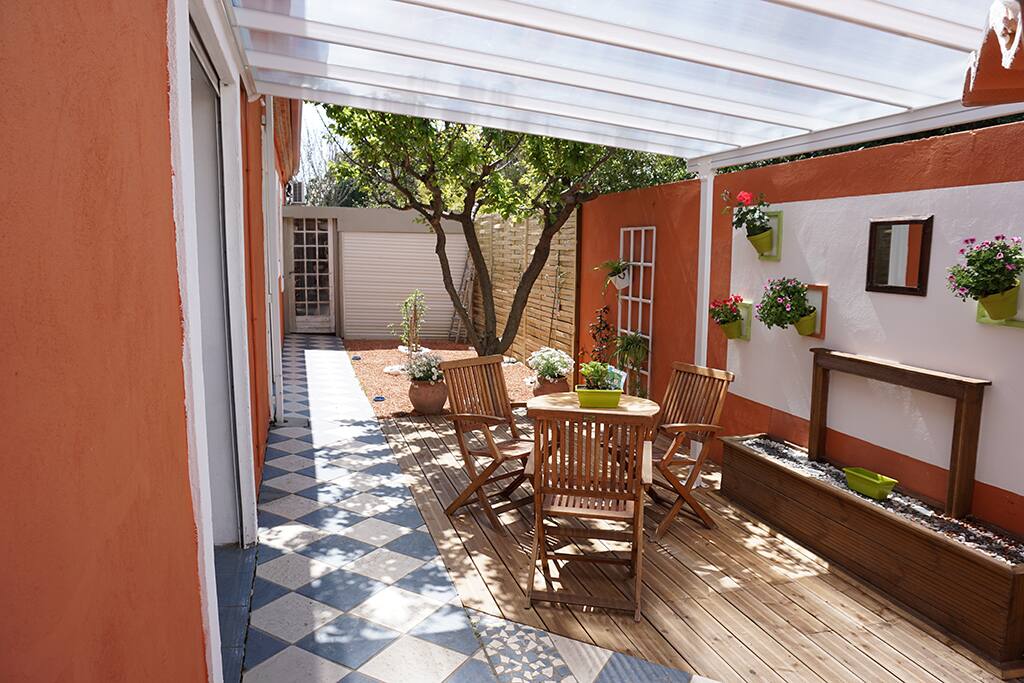 coté jardin attenant au studio