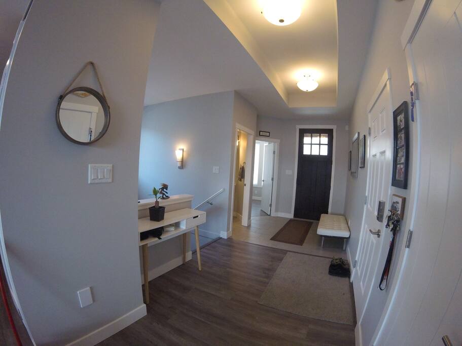 View towards front door