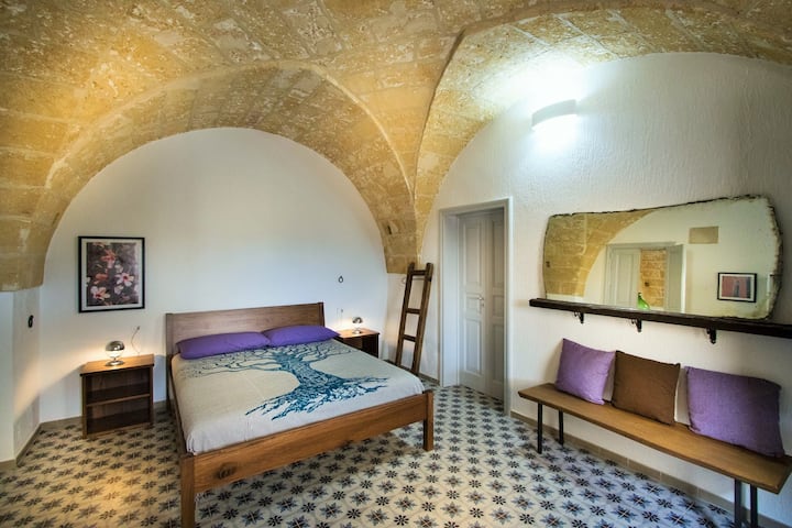 Втора спална соба со приватна бања  пристапна од кујната и влезот на главната порта 