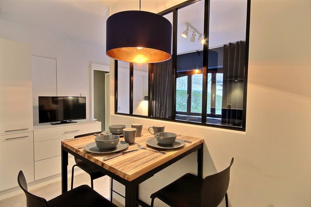 Another view of the dining table