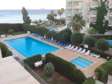 Apartment on the beach.