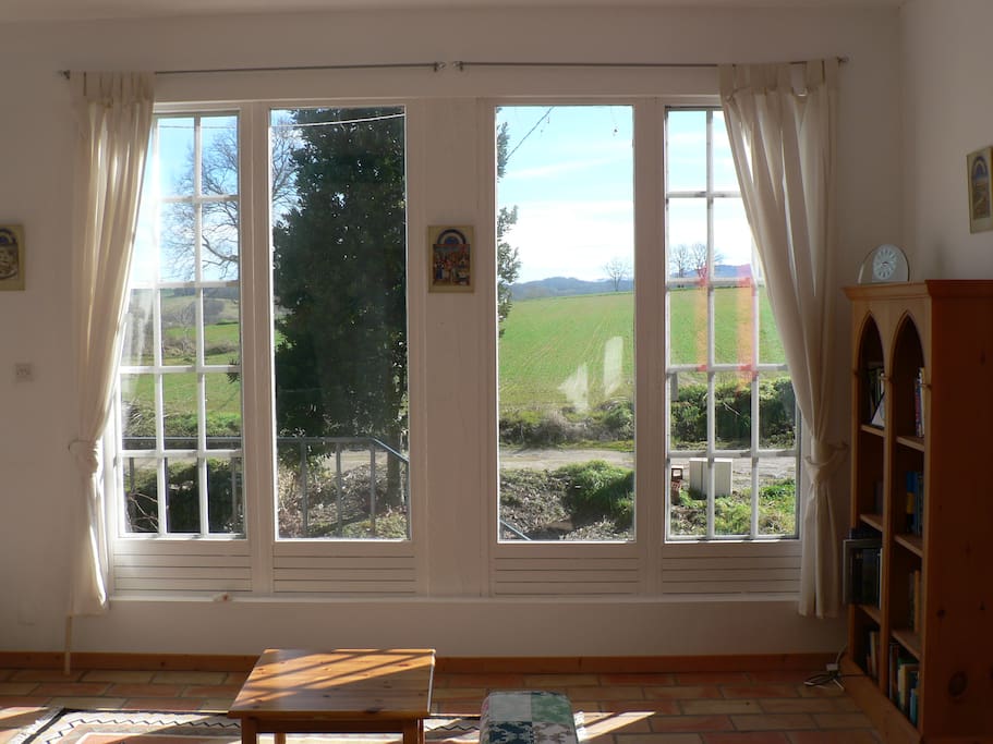 View through the front window