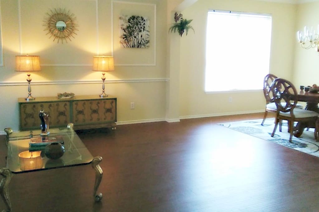 Salon and formal dining room