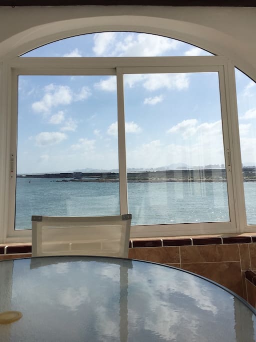 Sea view from the sun room-