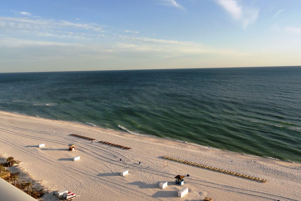Nice view of beach and gulf from the balcony