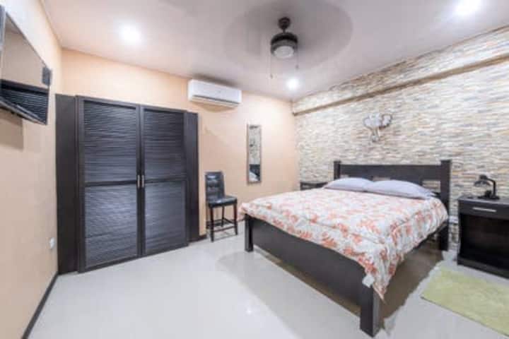 House #2 - Master Suite #1 with AC, Private Bathroom and TV. 