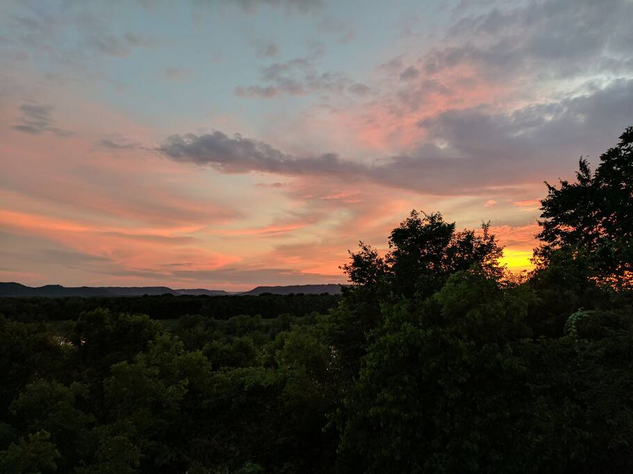 Outlook from the deck.