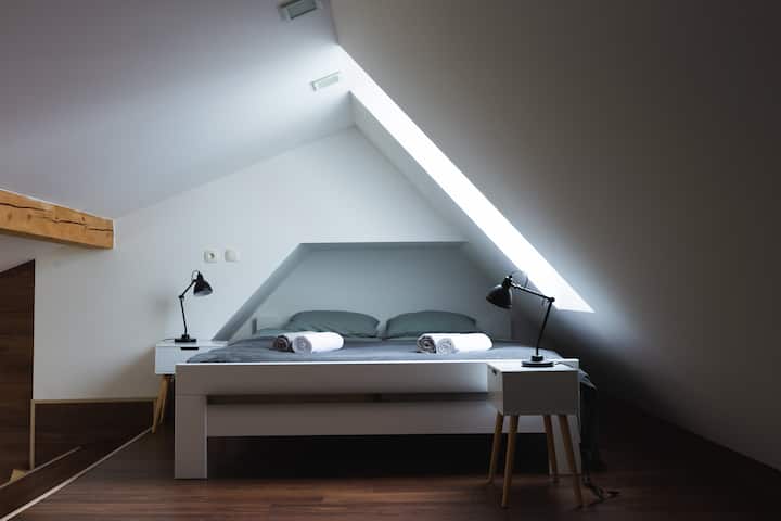 Bedroom with king-size bed