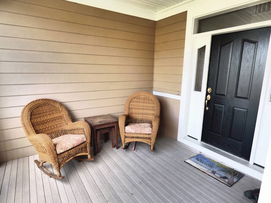 Relax after a long day on the course or at the beach and enjoy the summer breeze.