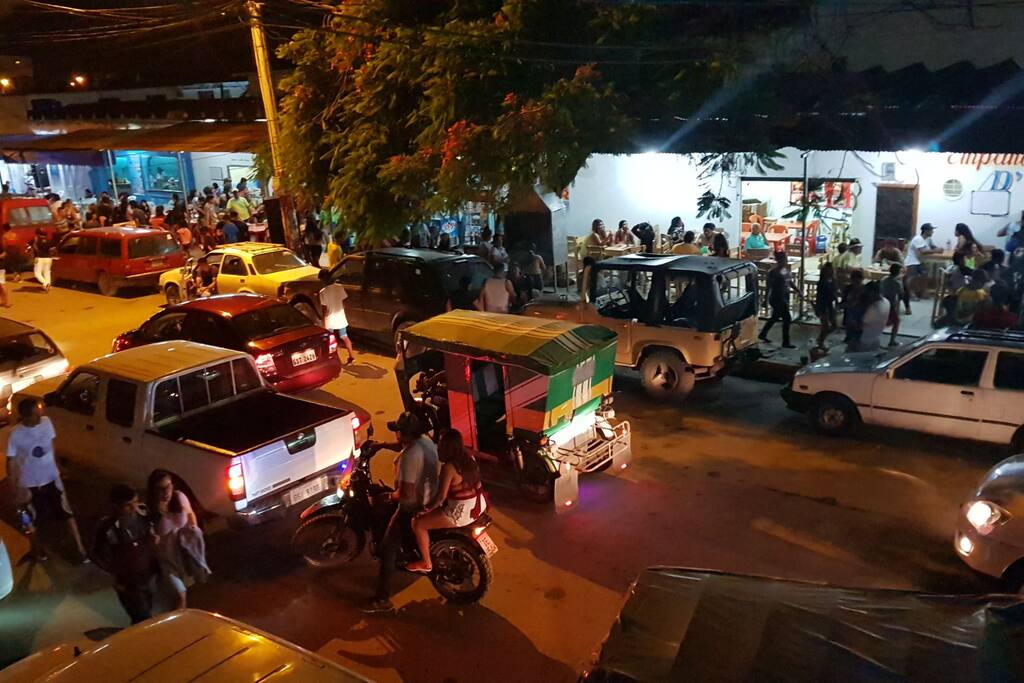 vista desde la terraza a la calle
