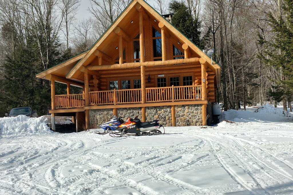 VAST Snowmobile trail from the property.