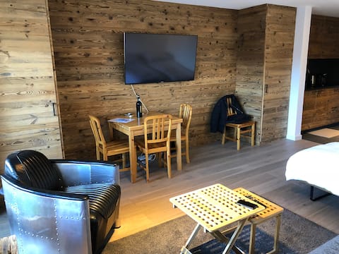 Spacious & renovated Verbier studio near Médran