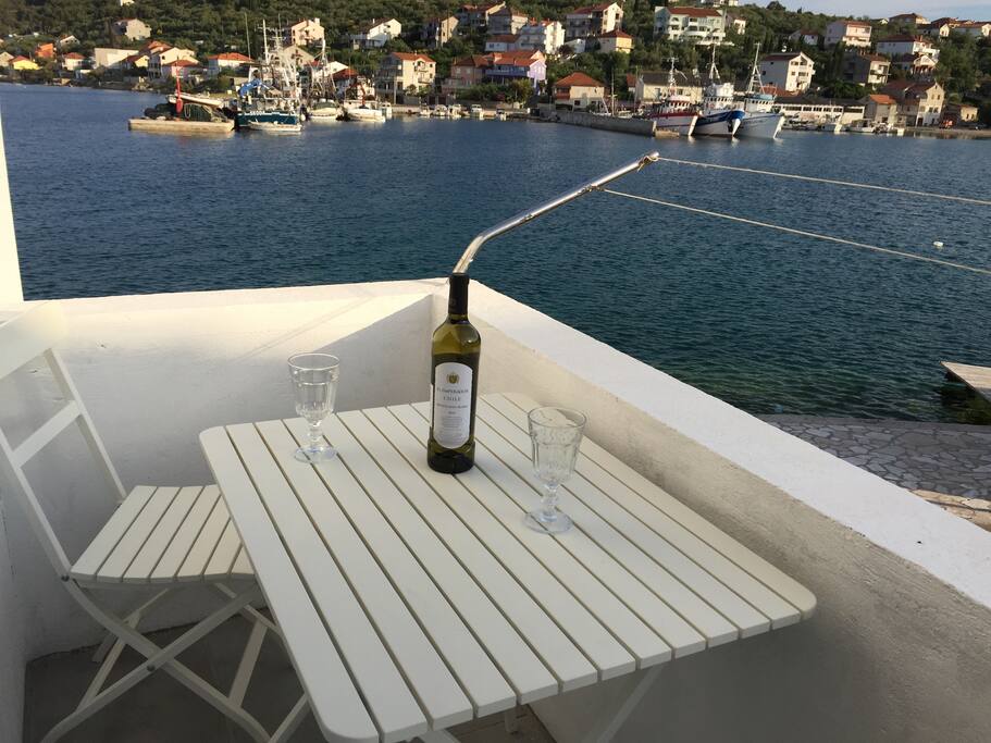 A beautiful view from the balcony.