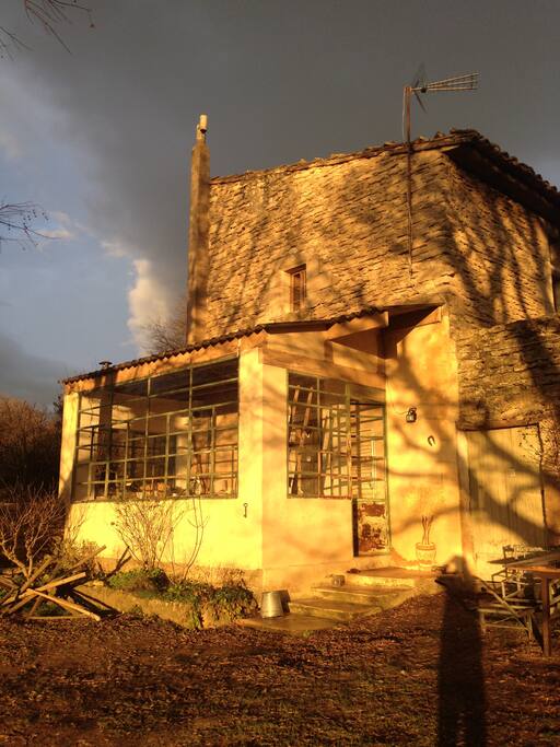 les couchers de soleil...